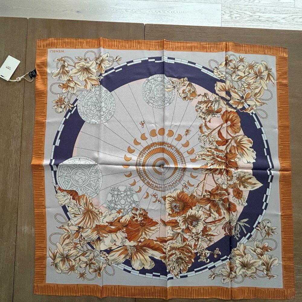 NWT Wensli Women Silk Scarve 34"